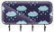 Crochets muraux adhésifs mignons en forme de nuage de pluie bleu pour salle de bain/cuisine/chambre à coucher