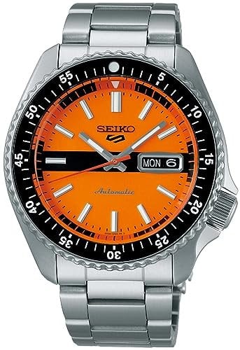 Seiko 5 Sports Herren-Armbanduhr Automatik Orange Special Edition SRPK11K1