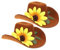 jojofuny 2 Stück Mini-Western- -Cowgirl-Hüte Mini- -Hut Miniatur-Puppenhut Weinflaschenverschlüsse Miniatur-Hut West-Party-Bastelarbeiten Für -Cowgirl-Partyzubehör
