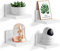 Tigcent Wandregal Schweberegal 4 Set, Kleines Regal Wand Erweitern Wandfläche Ohne Bohren,10cm Plastik Regal für Schlafzimmer, Bad, Küche, Wohnzimmer, Büro