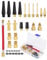 Bohoray 33Pcs Bike Pump Adapter Set,Bike Valve Adapter DV/AV/SV,Bicycle Pump Adapter With Ball Pump/Inflatable Tube/Sealing Ring,Presta Valve Adapter,Bike Pump Adaptor With Plastic Box For Compressor