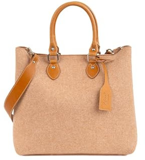 LEFRAC STAY WOOLISH EMMA HANDBAG BAG - CAMEL