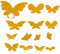 BESTonZON 14St Spiegel Schmetterling Wandtattoo Minispiegel Wandaufkleber Wandbilder Golddekor Spiegel Aufkleber verspiegeltes Wandkunstdekor Acryl Wandspiegel das Gold