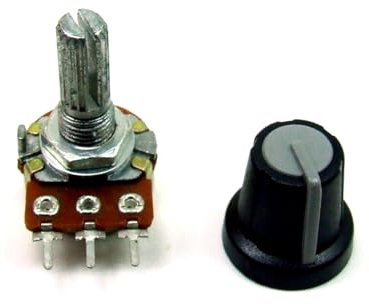 POPESQ® 1 x Potentiometer mit Knopf 20 K Linear PCB #A1741