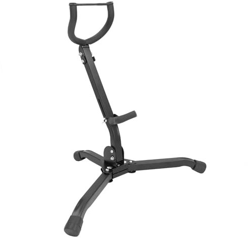 Saxophonständer, Zusammenklappbarer, Tragbarer, Verstellbarer Saxophonständer aus Metall für Alt-Tenor-Saxophon