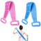 EUPSIIU 2 Pezzi Spazzola Bagno Schiena, Spazzola Bagno Silicone, Massaggio Scrubber Schiena Bifacciale, Scrubber Esfoliante, Multifunzionale Doccia Spazzol, Spazzola Massaggio (Blu, Rosa)