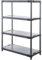 PROREGAL Kunststoffregal Grey Bear | Low | HxBxT 138x100x46cm | Fachlast 120kg | Grau | Plastikregal Kellerregal Lagerregal Steckregal