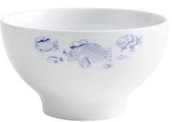 KAHLA 202921A00612C AHOI Marie Bowl 14 cm Fischschwarm | Müslischüssel aus Porzellan im maritimen Stil