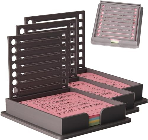 PostIt Notizzettelvorlage, Haftnotizenhalter mit Schablone,entworfen und 3D-gedruckt, diese kleinen To-Do-Listen-Vorlagen und Notizhalter für meinen Schreibtisch(3