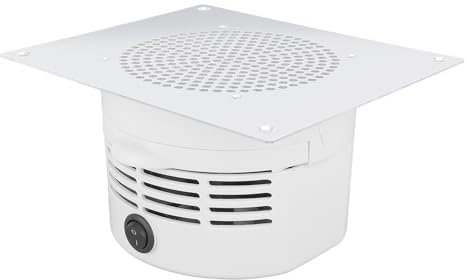 Collecteur de Poussière D'Ongles, Aspirateur à Ongles intégré sur Table, Aspirateur à Ongles à Métallique avec Filtre Réutilisable, Ventilateur Puissant pour Manucure