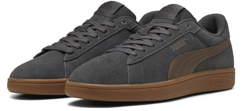 PUMA Smash 3.0 Unisex-Sneaker, Dusky Gray Flat Bronze Gum, 44 EU