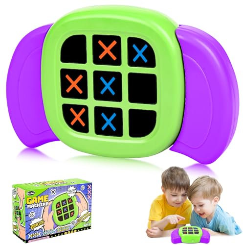 Tic Tac Toe Spiel, Tragbare Intellektuelles Schachbrett, Tragbare Reisespiele für Bildung und Gedächtniswachstum, Bildungsspielzeug für 3+ Jährige Jungs Mädchen Erwachsene