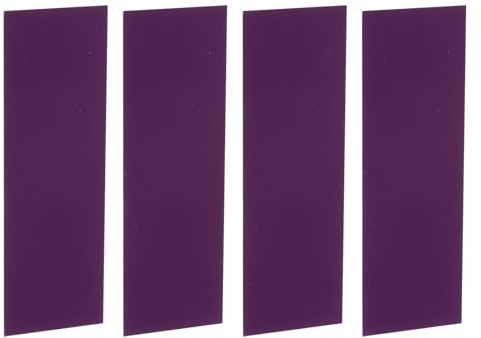 sourcing map 4Pcs Knife Handle Liner, 4.7 x 1.6 x 0.04 G10 Spacer Sheets Knife Handle Spacer Material for Knife Scales Slabs Making Supplies Tool, Purple