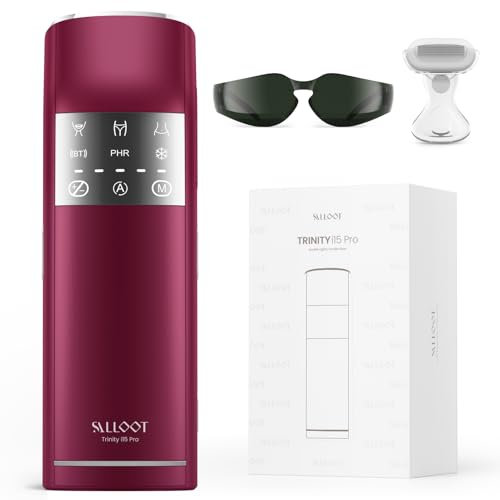 27J 100W Épilateur Lumière Pulsée à Quatre Impulsions, Lumières Doubles, 2°C Saphir, Épilation Laser Permanente et Professionnelle, Mode PHR & Smart App pour Poils Résistants