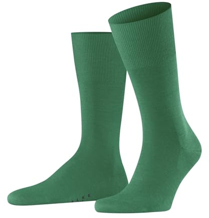 FALKE Men's Airport M So Wool Cotton Plain 1 Pair Socks, Green Tourmaline 7618, 8.5-9.5