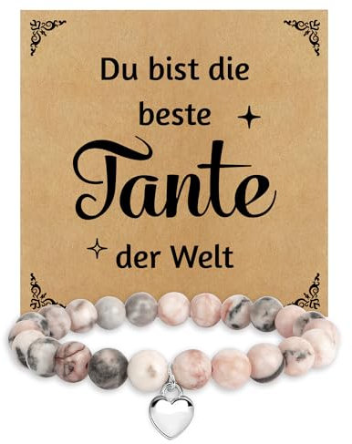 Tante Geschenk,Muttertagsgeschenk für Tante Von Nichte zum Muttertag Geburtstag Weihnachten Valentinstag Danke Jahrestag Liebes Personalisiert Frauentag Geburtstags Geschenke für Frauen,Damen Armband
