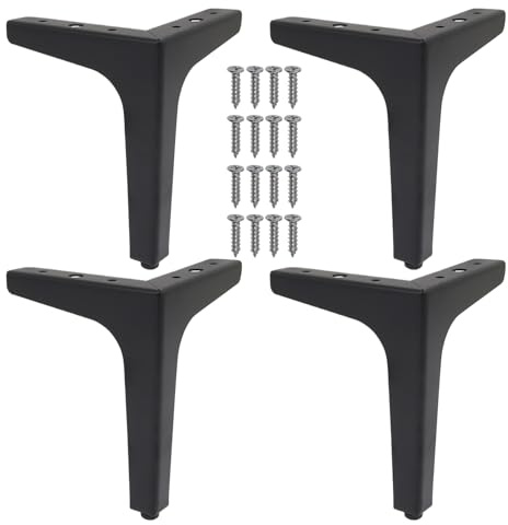 Pieds De Table en Métal - Pieds Haute Capacité pour Table avec Base Inclinée Et Support Triangulaire | Style Industriel Meuble pour Maison, Cuisine, Salle à Manger Et Extérieur