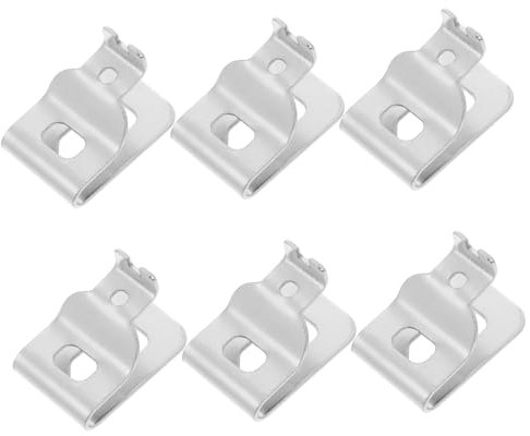 Operitacx 6 Piezas Hebilla de la Herramienta eléctrica Bucle de cinturón Gancho para Herramienta de perforación pequeño Gancho para cinturón Gancho para Colgar Taladro eléctrico Plata