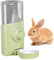 Xoeryoy Rabbit Water Bottle, 600ml/21oz Hanging Rabbit Water Dispenser, Auto Bunny Dispenser, Mute Visible Small Animal Bottle No Drip for Chinchilla Guinea Pigs Squirrel Hedgehog