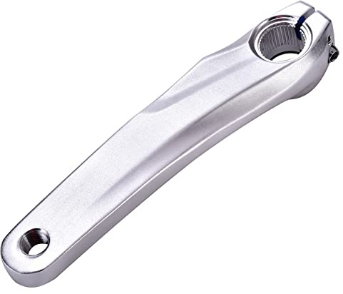 BONKZEBU Fahrrad-Fahrrad-Kurbel aus Aluminium Legierung für 590 610 SLX XT Kurbelset, Leichte Aluminium-Fahrrad-Kurbel Arm, 170mm Fahrrad-Kurbel-Ersatz (Silber)