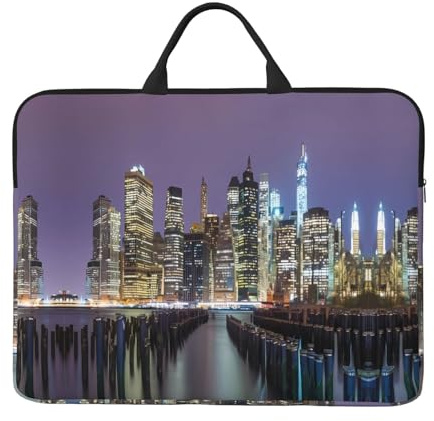 Laptoptasche mit New York City, 35,6 cm (14 Zoll), wasserabweisend, Computer-Tragetasche für Damen und Herren