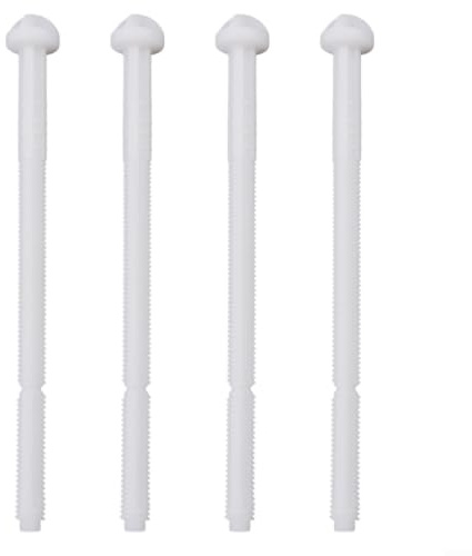 HEIBTENY Spülstangen-Set 240.074.00.1 für Geberit für Twinline Toilettenspülkasten, ABS, weiß, WC-Unterputz-Spülkasten, Griffstange, Ersatzteile (4 Stück)