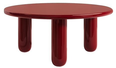 Vente-unique - Couchtisch Benesa -L 90cm x B 90cm x H 40cm- MDF - rot