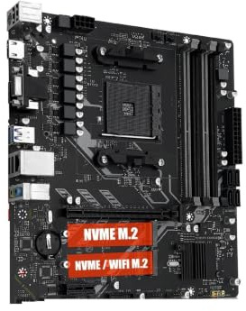 TV-Motherboard B450M-AM4-K ADM AM4-Serie, Kompatibel Mit Ryzen 1–5 CPU)