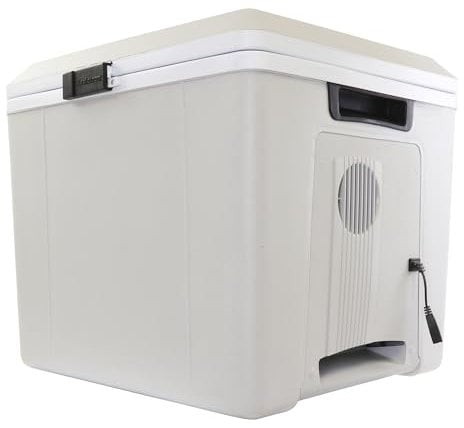 Cool Box 27.5L Electric Iceless Cooler Car Mini Fridge Refrigerator Hot and Cold Function Summer Cool Insulated Cooler Box Cool Bags for Camping Picnics Travels Keep Food Drinks Chill Grey