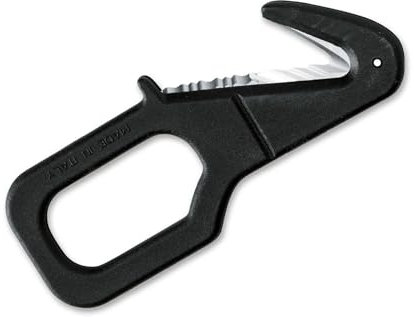 FKMD Unisex Rescue Rettungsmesser, schwarz, 14cm