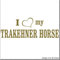 cartattoo4you® AI-01987 | I Love (als Herz) My TRAKEHNER Horse | Autoaufkleber Aufkleber Farbe Gold, in 24 Farben erhältlich, glänzend 20 x 7 cm Motiv Copyright by dh-Folien