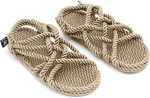 Nomadics JC Unisex-Erwachsene Sandale aus Seil Camel, 40