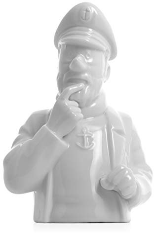 Moulinsart Porcelain Bust Tintin Pensive Haddock Gloss 12cm - 44207 (2014)