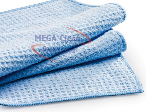 Mikrofaser Waffeltuch 50x70cm blau Mega Clean