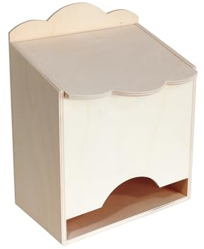 Box für Windeln aus Holz in ecru, zum Bemalen