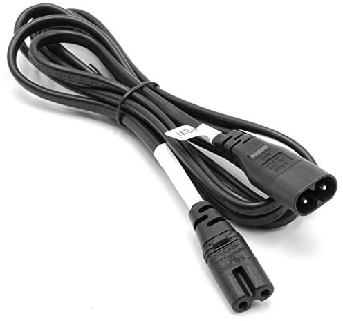 vhbw C7 / C8 Power Extension Cable Adapter Male to Female Kettle Lead 2m for Small Devices