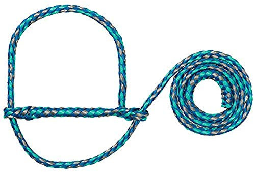 Weaver Leather Livestock Unisex-Erwachsene Schafhalfter aus Poly-Seil, Blau/Minzgrün/Grau, Einheitsgröße
