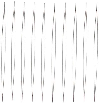 Supvox 10 Stück Perlennadeln Mit Großem Auge Aus Edelstahl Für Perlen Auffädeln Diy Handwerkzeug Stickerei Nadeln Flexibel Und Robust Für Feine Und Dickere Fäden