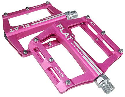 FrontStep Aluminium Anti-Rutschpedale Leicht Fahrrad Pedale Für MTB/Mountainbike Pedal/BMX Pedal Mit Cr-Mo Stahlspindel FrontStep (Rosa)