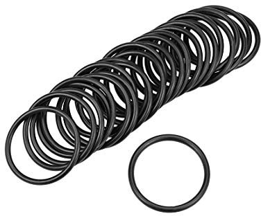 sourcing map 25St Metrische Nitrilkautschuk O-Ringe Dichtung 32mm AD 27mm ID 2,5mm Breite
