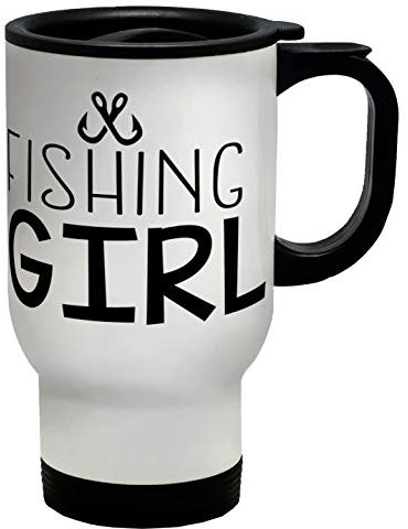 Shopagift Fishing Girl Travel Mug Cup
