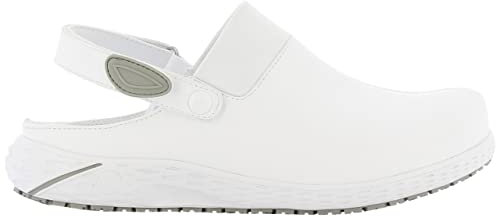 SAFETY JOGGER Arbeitsschuhe Damen - DANY - Leichter, Bequemer Arbeitsschuh mit Klettverschluss, ideal für Pflege, Küche oder Innenbereich, rutschfest und Stoßdämpfend Sicherheitsclog, Weiss, 40 EU