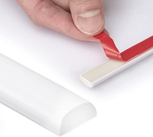Art3dwallpanels 25 Ft Flexible Peel and Stick Trim Molding, White