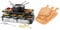Salter COMBO-7477 Electric 2 in 1 Raclette Grill & Fondue Set and Bamboo Paddle Chopping Board Set, Adjustable Temperature Control, Protects Kitchen Worktops, Ideal for Serving Charcuterie, Cheese