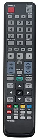 AULCMEET AH59-02333A Telecomando sostitutivo compatibile con SAMSUNG Sistema Home Cinema Blu-Ray 3D HT-D5100/ZA HT-D5300/ZA HT-D4500/ZA HTD4500 HTD5100 HT-D4500 HT-D5100 HT-D5130 HT-D5300