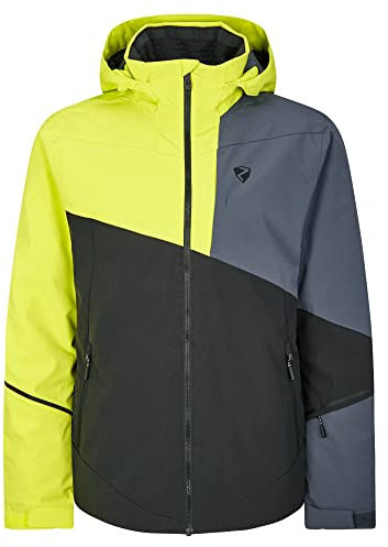 Ziener Herren TIMPA Ski-Jacke/Winter-Jacke | warm, wasserdicht, PFC frei, black.bitter lemon, 60