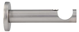 Sento Metall Zubehör für Ø 25 mm Gardinenstangen in Chrom Matt Ø 25mm Wandhalter Modern