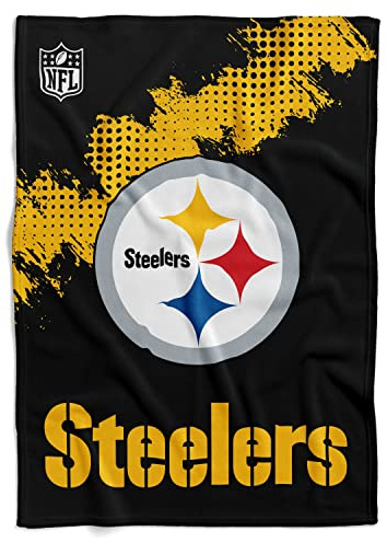 Great Branding Pittsburgh Steelers NFL Fleece Super-Soft Plüschdecke