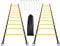 ERTYUI Agility Ladder Set, 2 Pack 6M 12 Rungs Agility Training and Balance Training Ladder, with 8pcs Steel Stakes and 2pcs Carry Bag, for Soccer, Speed, Football Fitness Feet Training
