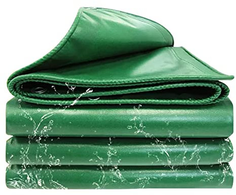 Plane, wasserdicht, strapazierfähig, 0,35 mm, 450 g/m², 100 % wasserdichte Plane, Mehrzweck-Abdeckung für Zwinger, Hühnerställe, Fischteiche, Heu, Holzstapel, Dachüberdachung, Zelt ( Size : 5x5m )